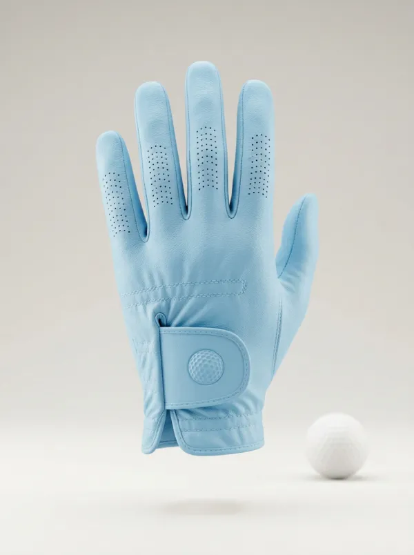 Embossed Golf-Ball Leather Golf Glove