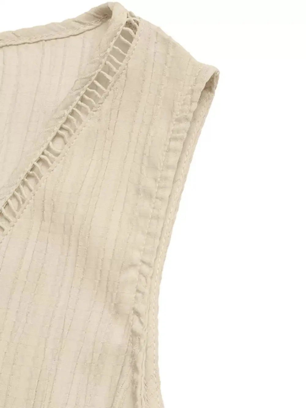 V Neck Drawstring Waist Wide Leg Jumpsuit
