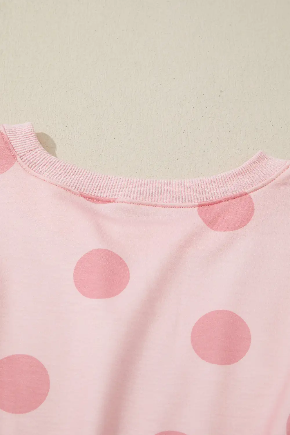 Polka Dot Printed Long Sleeve Mini Dress