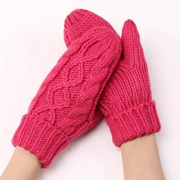 Women'S Handbag Warm Woolen Gloves 49808755C