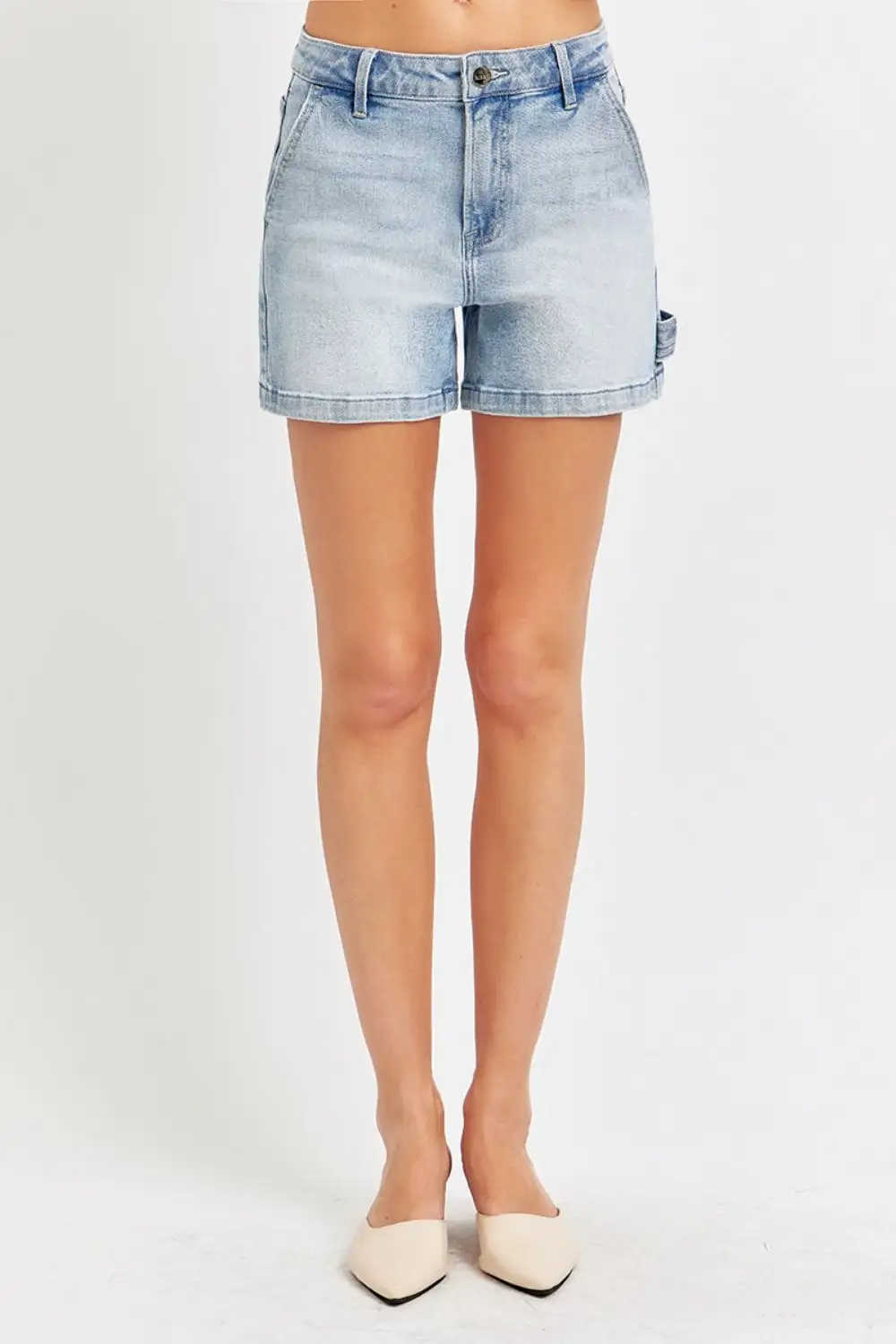 High Rise Shorts Denim Pants