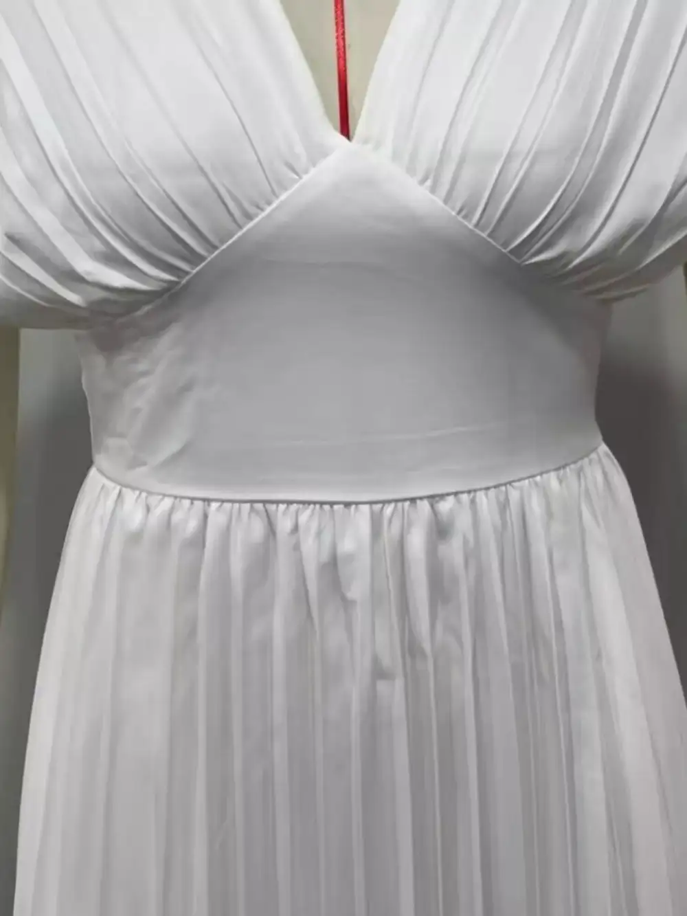 Pleated Cap Sleeve Midi Dress