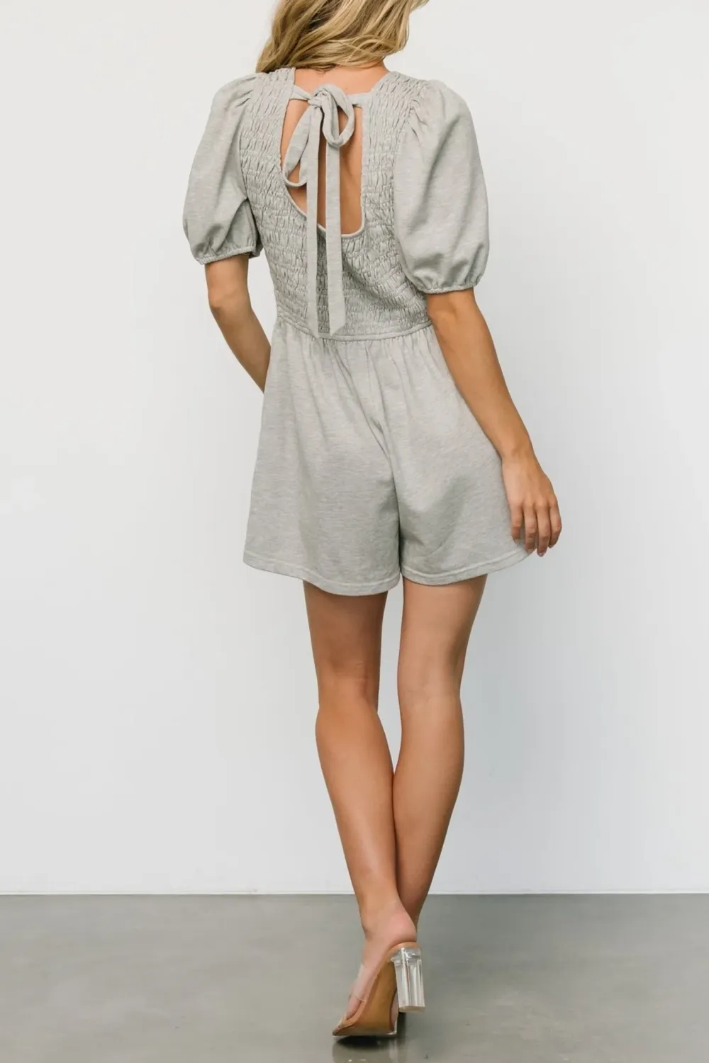 Classic Solid Color Pleated Lace-Up Jumpsuit