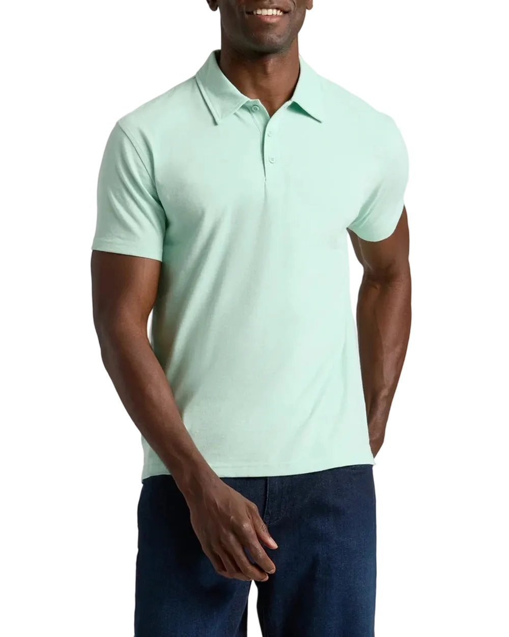 Men'S Casual Business POLO Shirt, Breathable Pique Fabric,Classic Polo