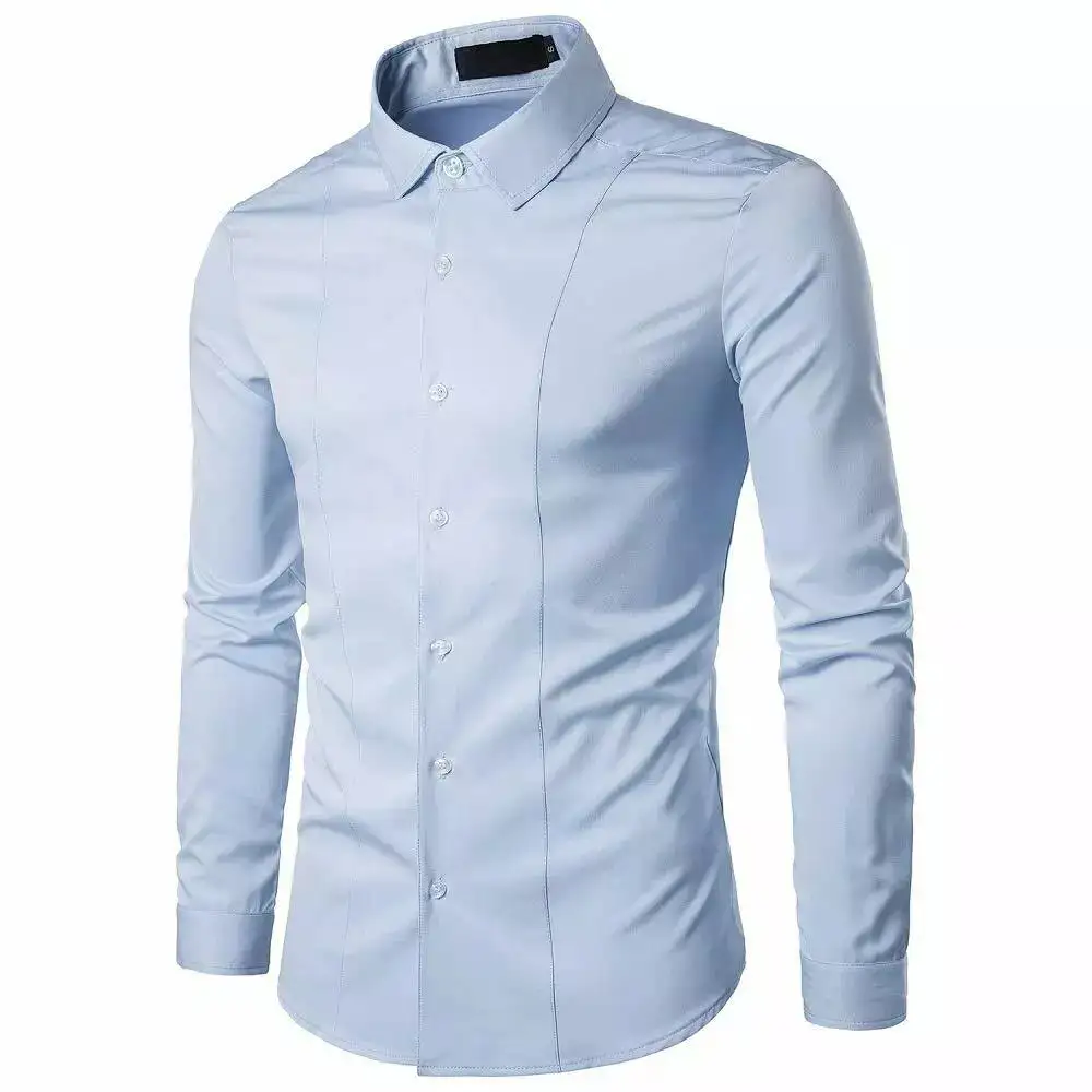 Everyday Long Sleeve Slim Fit Casual Dress Shirt