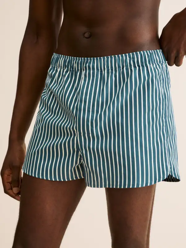 Classic Fit Cotton Fine Stripe Boxers