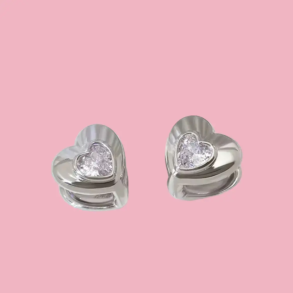 Heart Stone Earrings