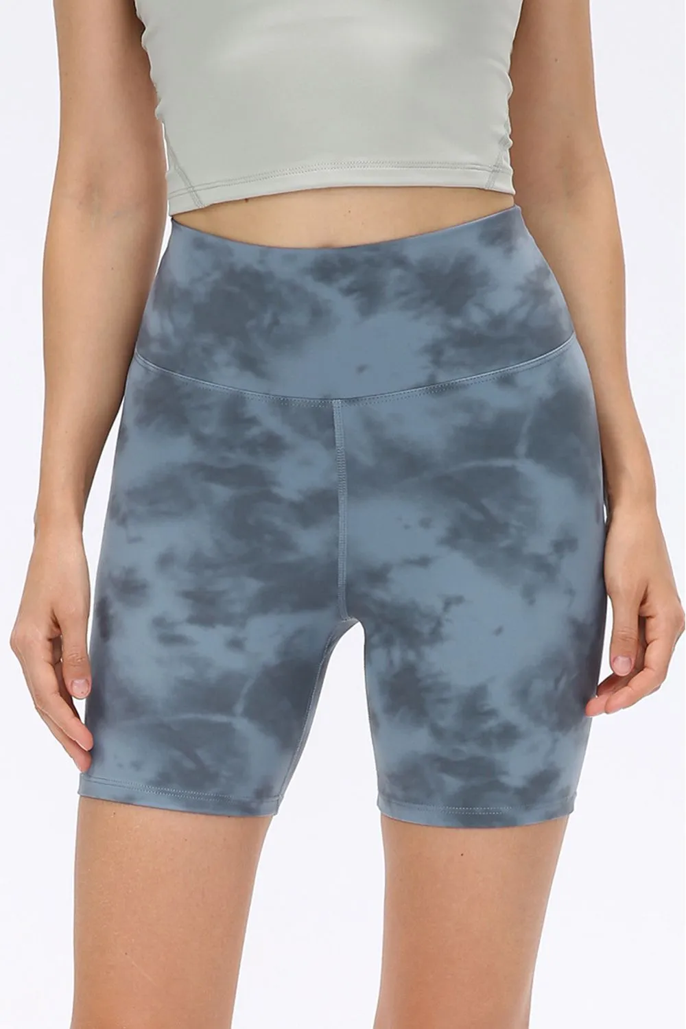 Stretch Wide Waistband Sports Shorts