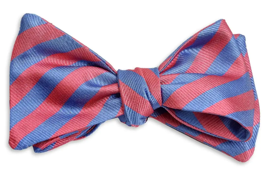 Refined Essential Striped Bow Tie