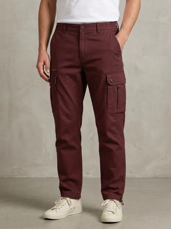 Men's Casual Outdoor Multi-Pocket Grey Cargo Pants