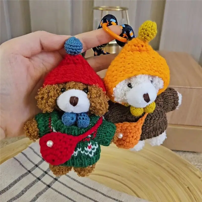 Colorful Dog Keychain with Bag Kyechains