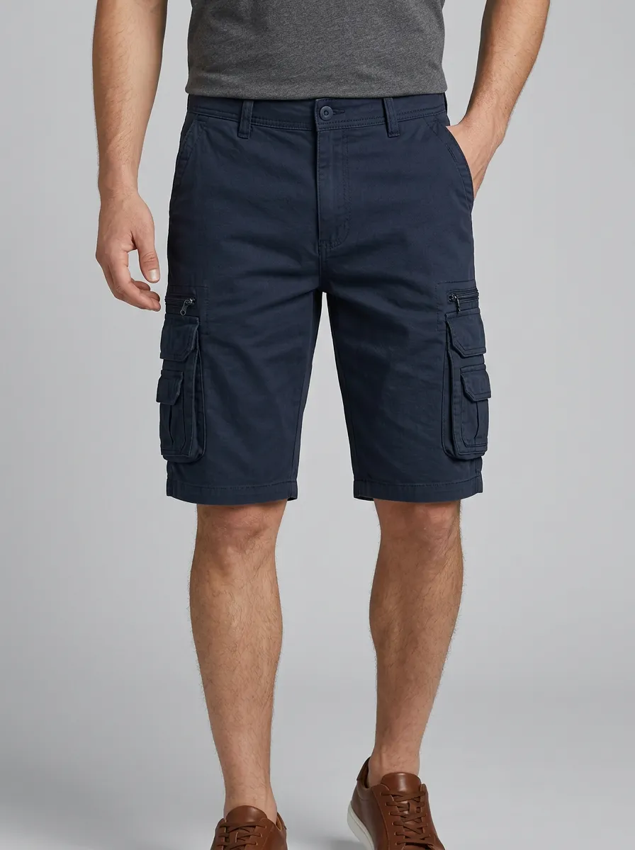 Men's Durable Multi Pocket Cargo Shorts for Daily Wear