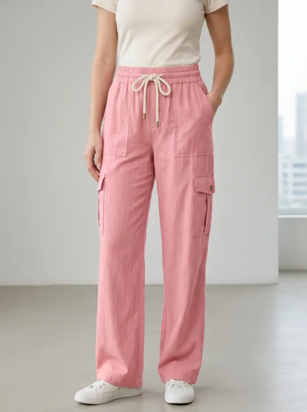 Women's Boho Inspired Cargo Cargo Work Pants