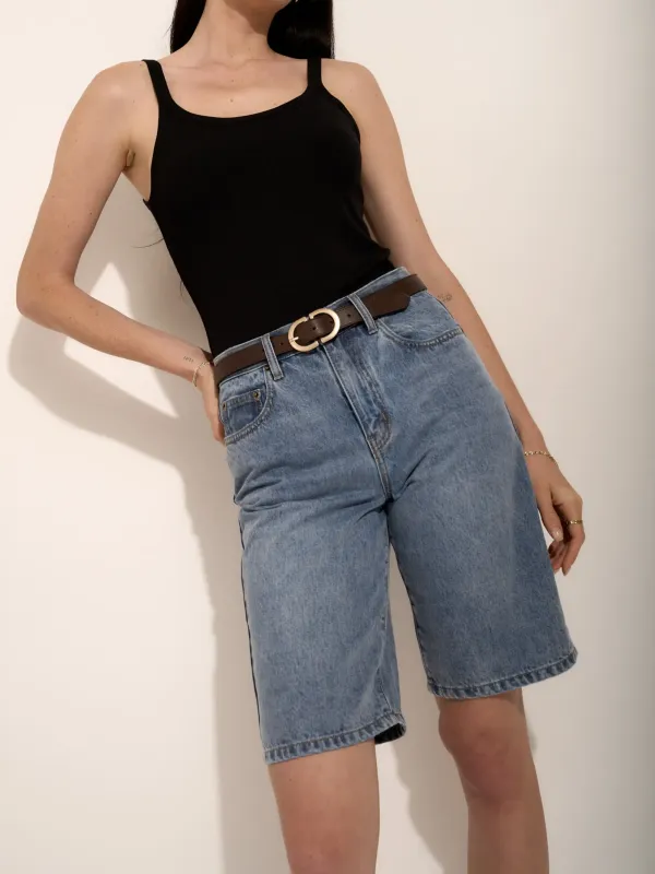 Relaxed Jean Shorts