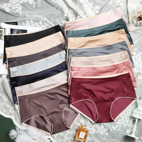 Antibacterial Modal Crotch Seamless Briefs