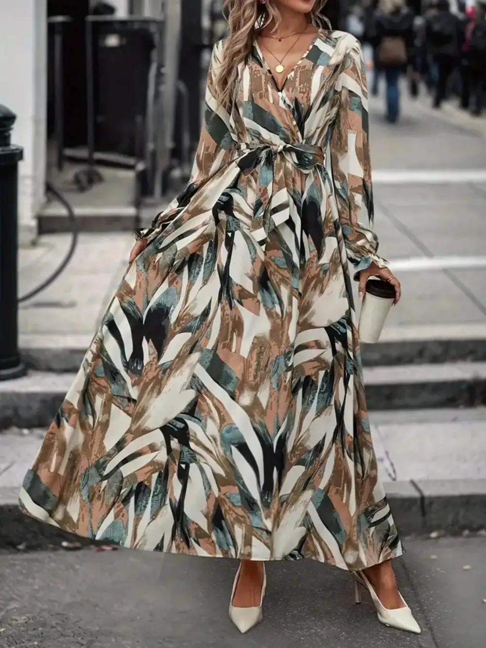 Wearable Cut Printed Maxi Dress