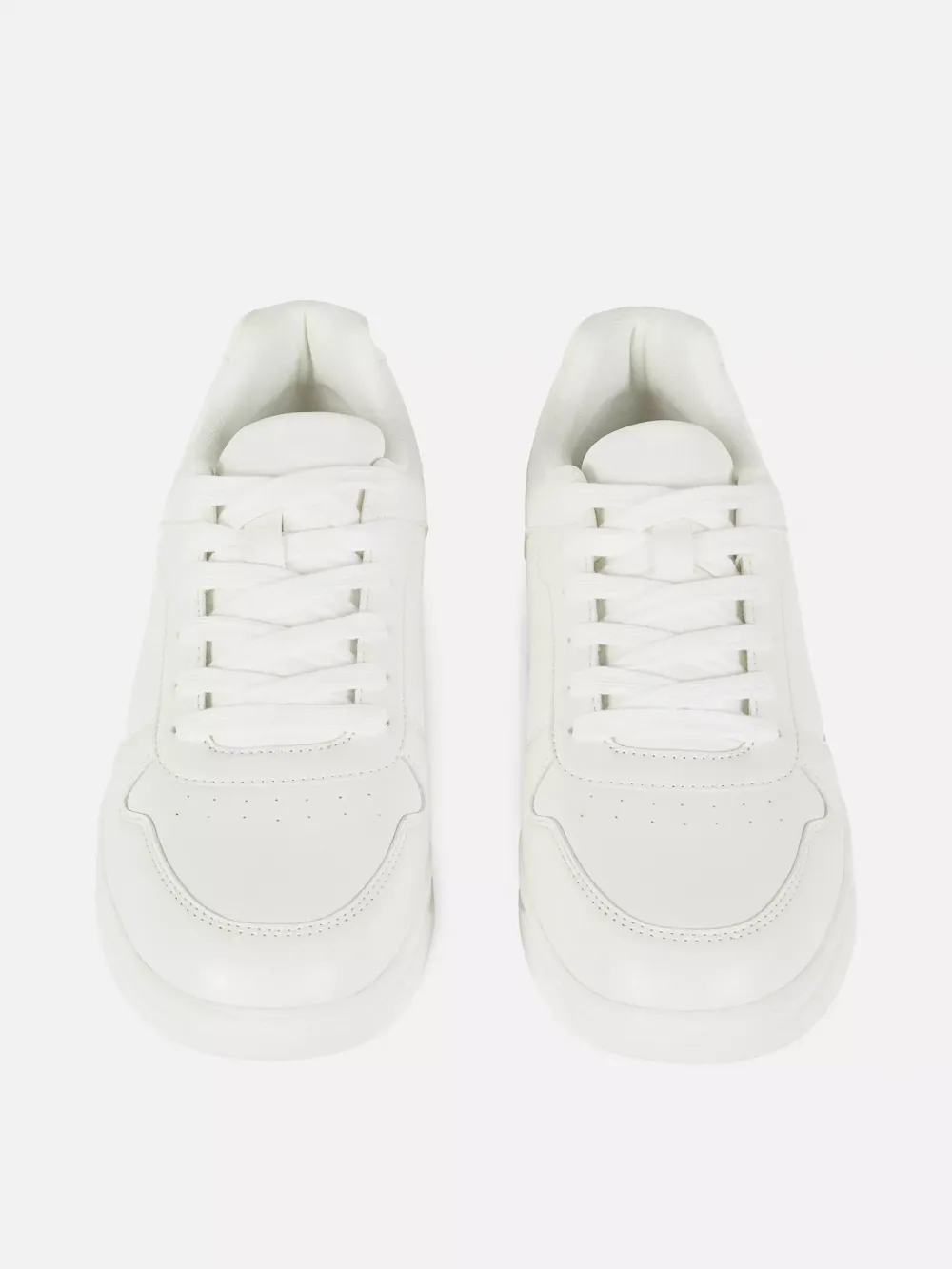 Classic Shiny Waterproof Round Head Lace-Up Sports Shoes