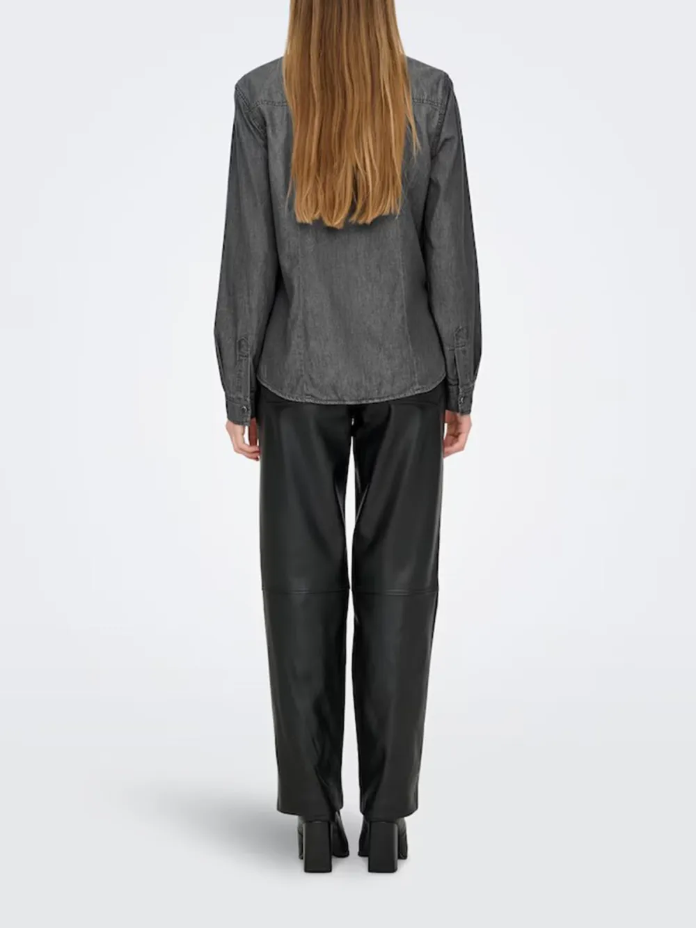Breast Pocket Casual Style Blouse