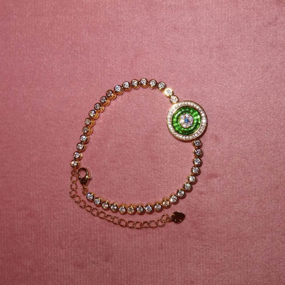 Refined Eye-Motif Bracelet