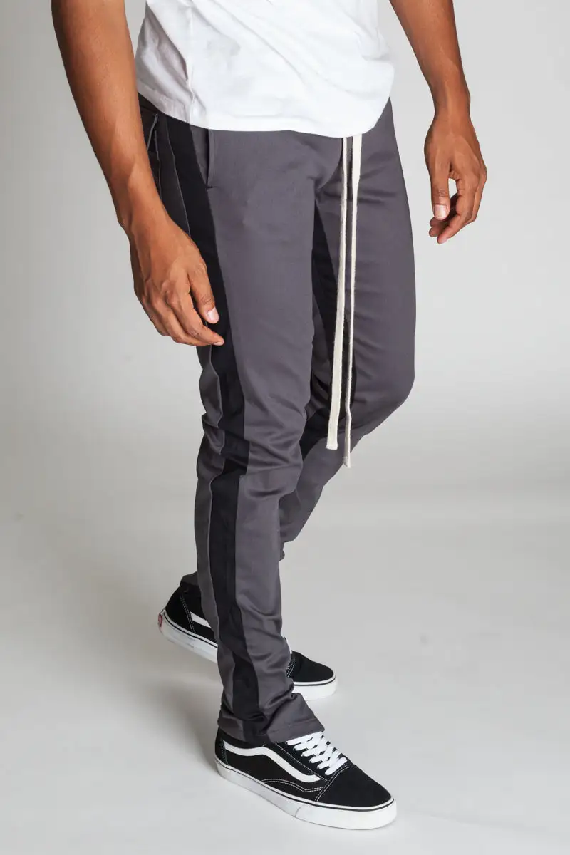 Men's Modern Skinny Raw Hem Track Pants