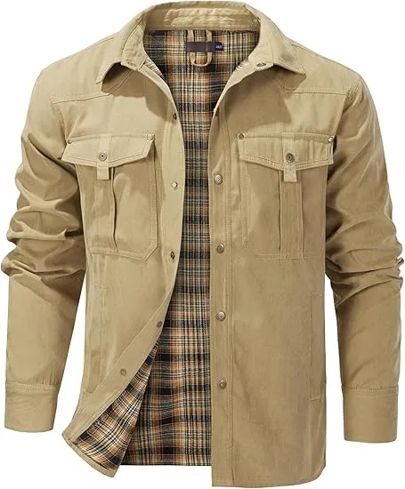 🤠 Men’s Lightweight Plaid Western Shirt Jacket – Rugged Style. Everyday Comfort. 🔥 Limited-Time Fall Deal – 40% OFF!