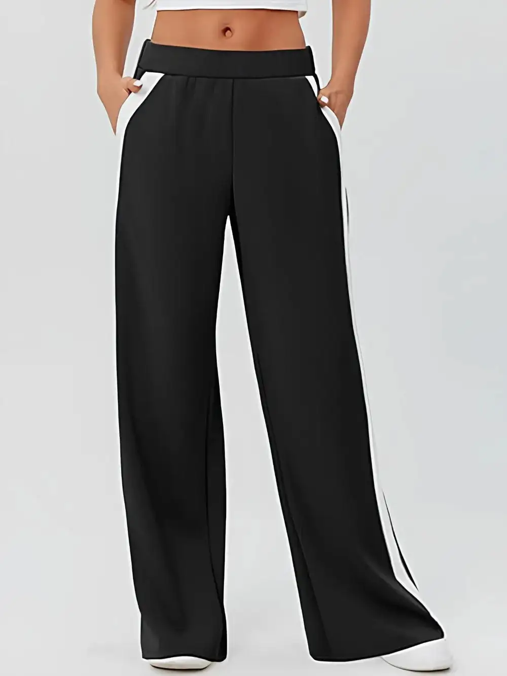 Wide Leg Striped Pants