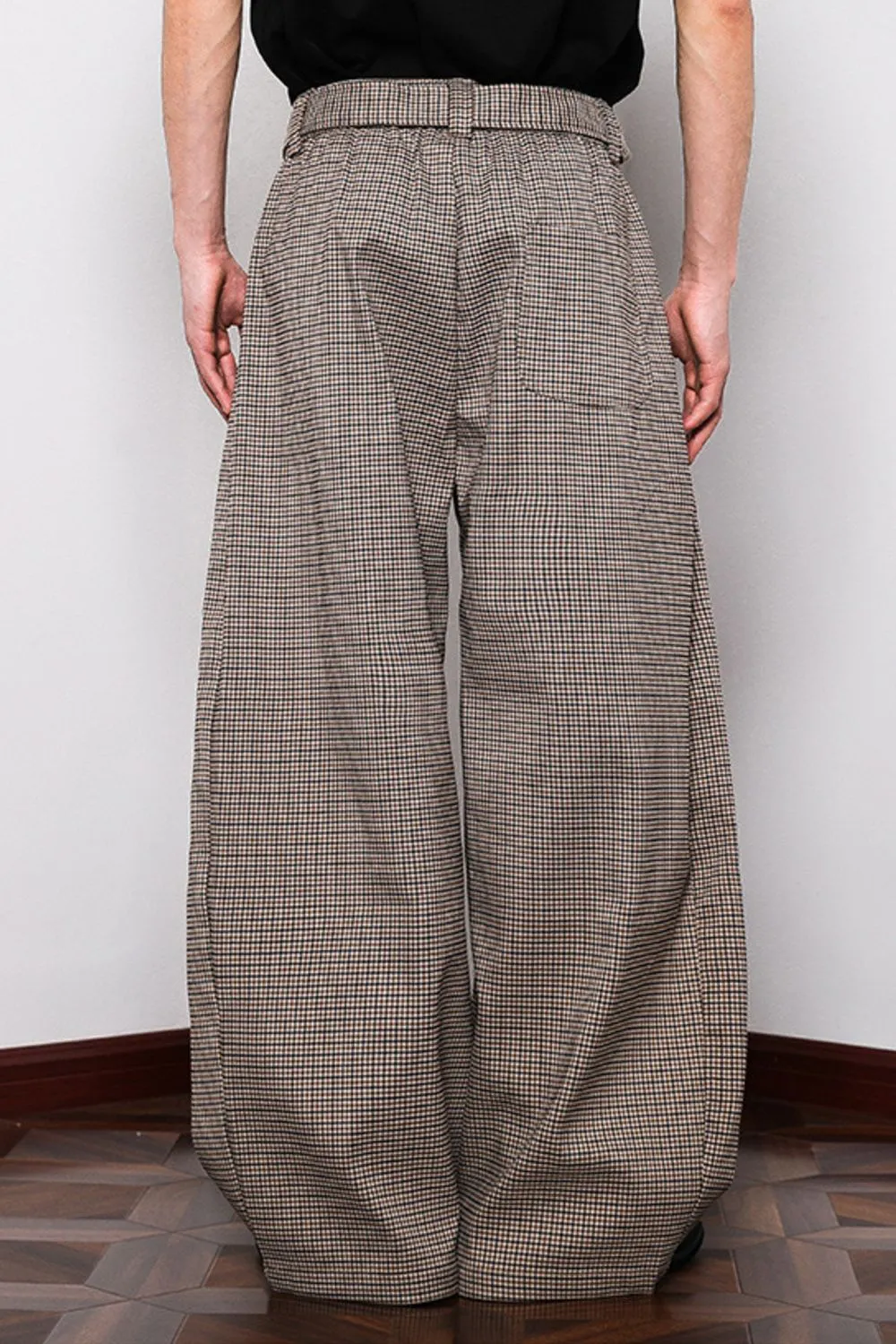 Men's Plus Size Wide Leg Tied Pants