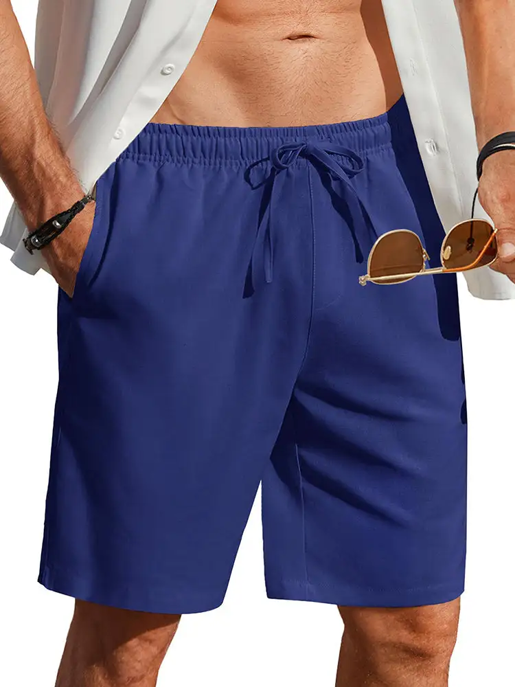 Men's Casual Linen Blend Shorts