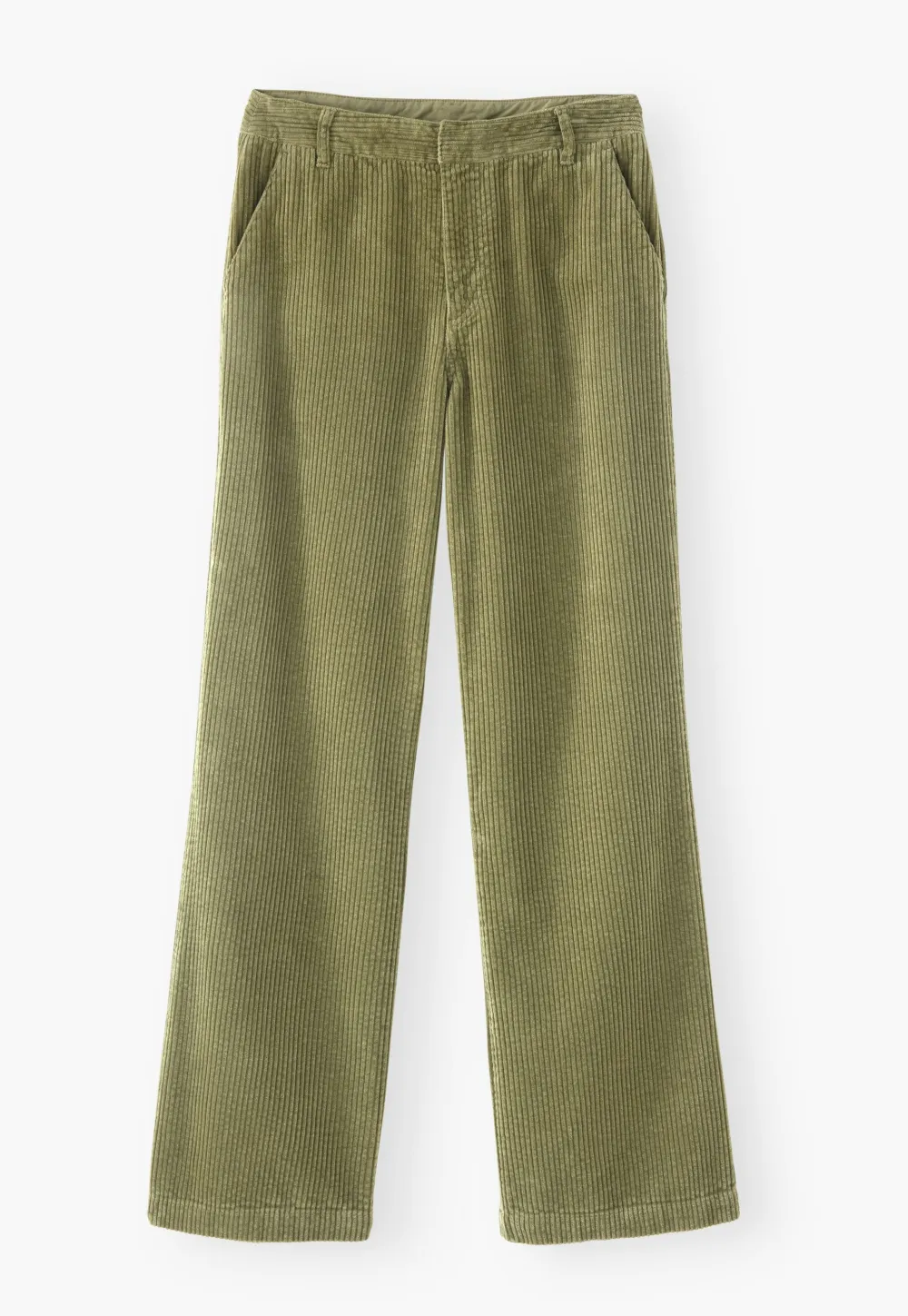 Straight-leg cord trousers cotton cord