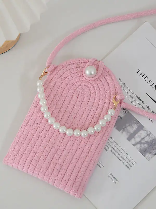 Woven Compact Shoulder Bag