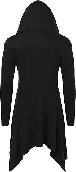 🖤 Men’s Long Hooded Cardigan – Effortless Style Meets Everyday Comfort