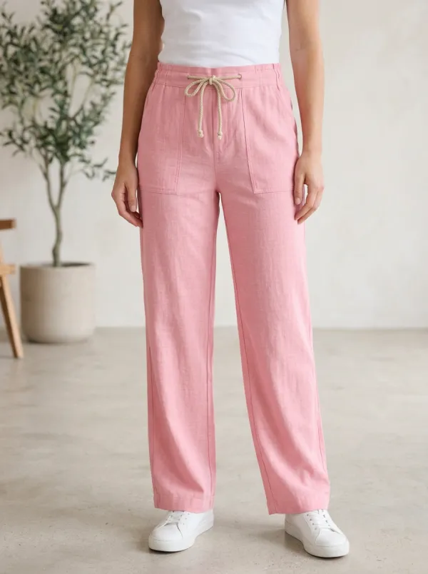 Women's Timeless Casual Adjustable Drawstring Waist Pants