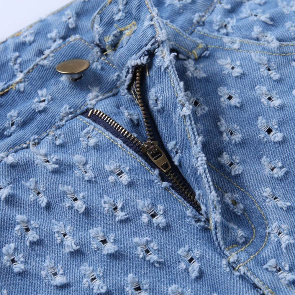 Vintage High Waist Ripped Jeans