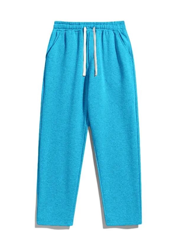 Men’s Regular Fit Solid Drawstring Waist Sweatpants