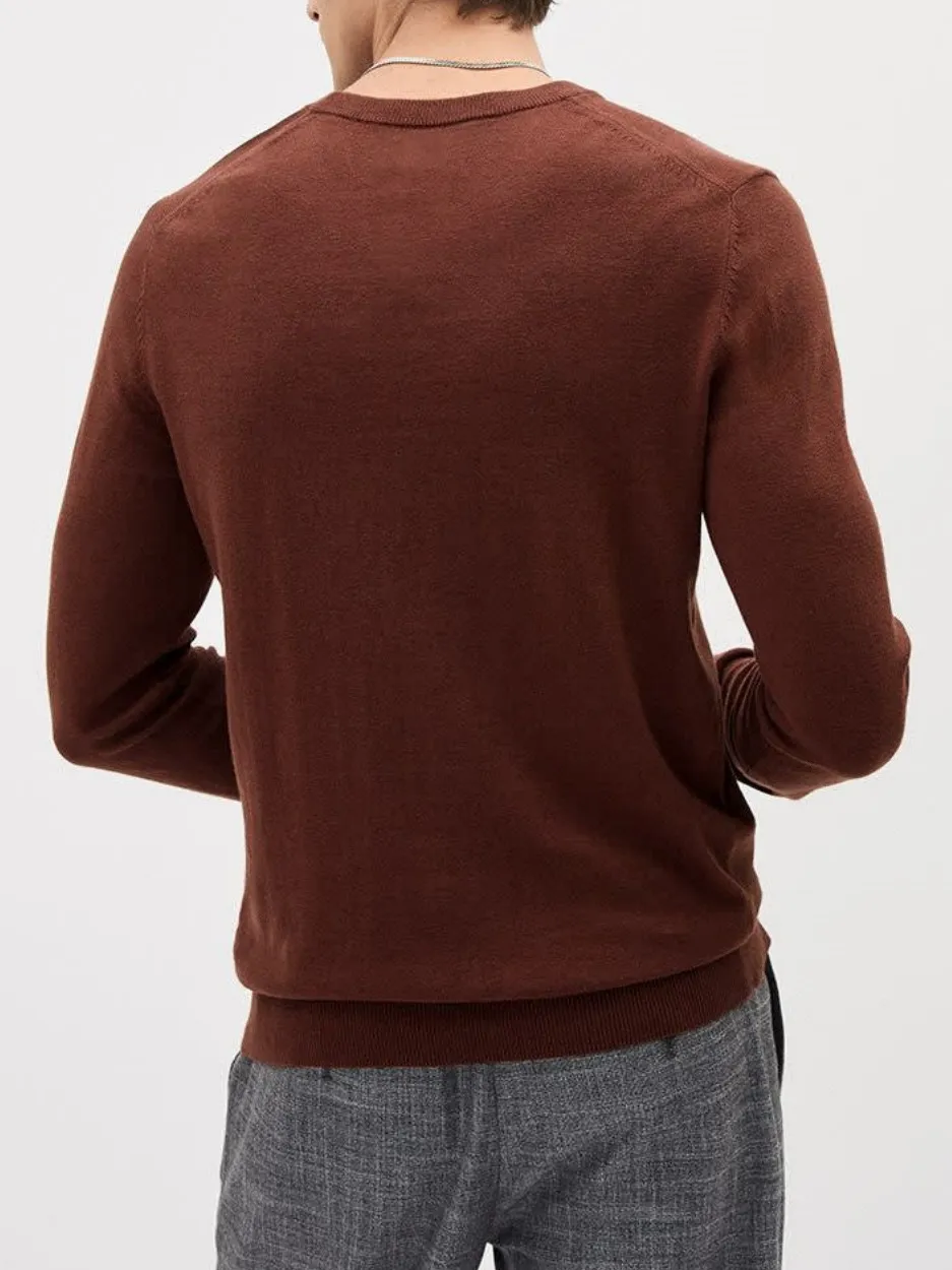 Cinnabar Long-Sleeve Crew-Neck Sweater