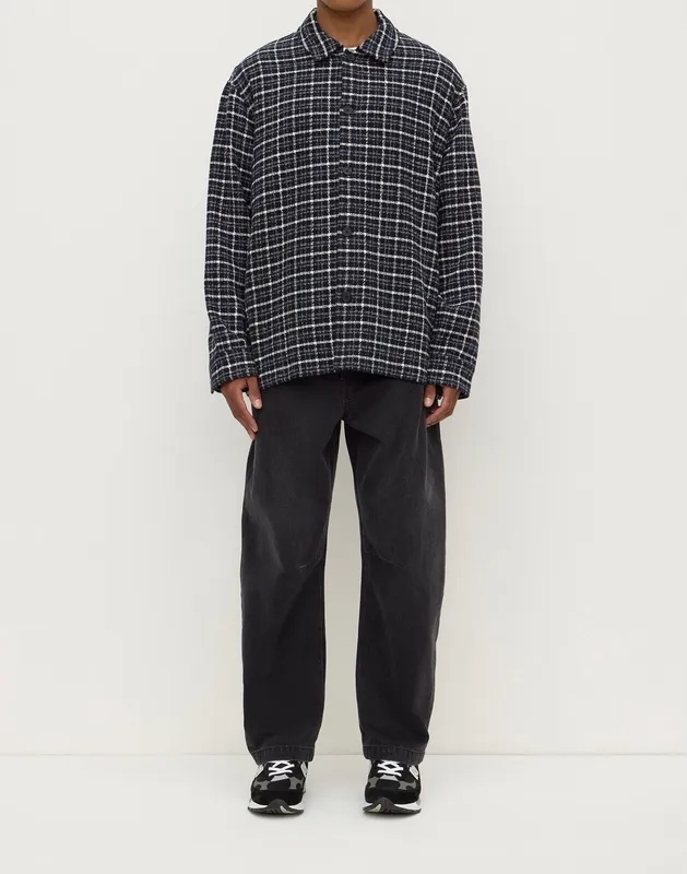 Navy & Cream Check Cotton Shirt