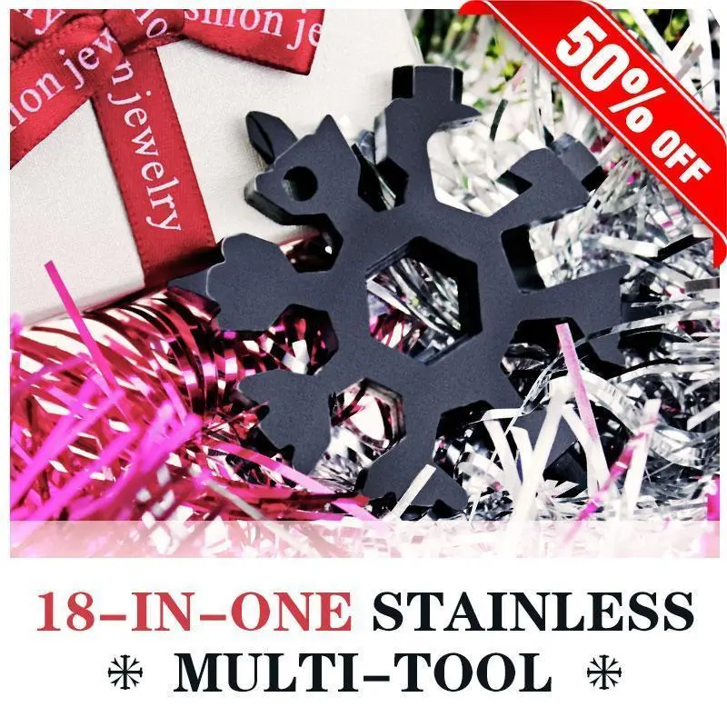 18-in-1 Stainless Steel Snowflakes Multi-Tool