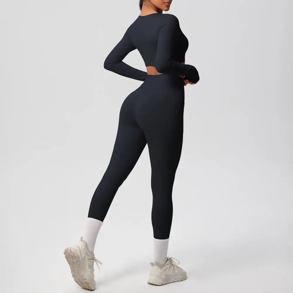 Brushed High-Waist Two-Piece Activewear Active Set
