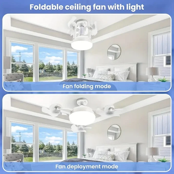 Foldable fan heads
