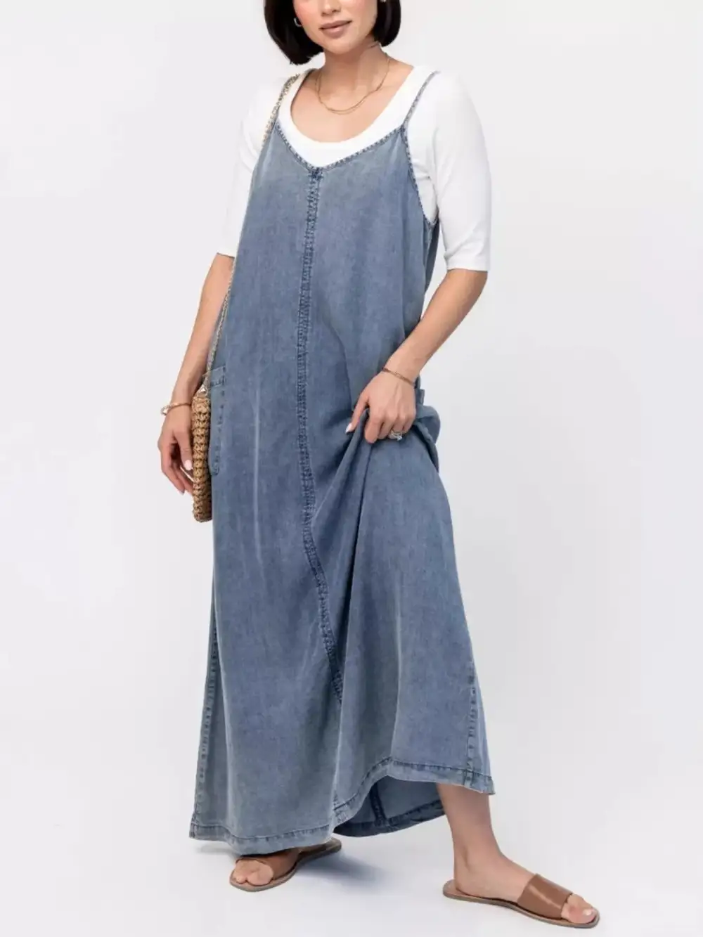 Denim Maxi Dress