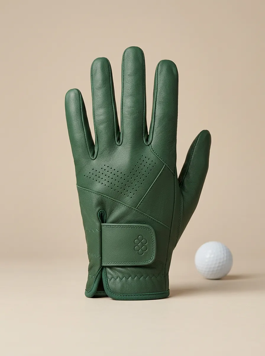 Embossed Leather Golf Glove
