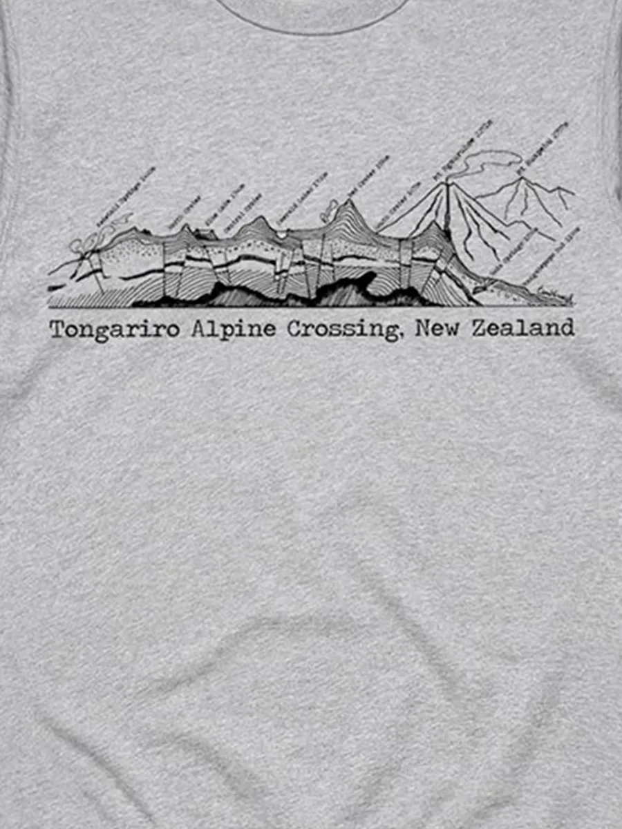 Fashion Tongariro Over-Land Pattern Versatile Casual Sportswear Shirt