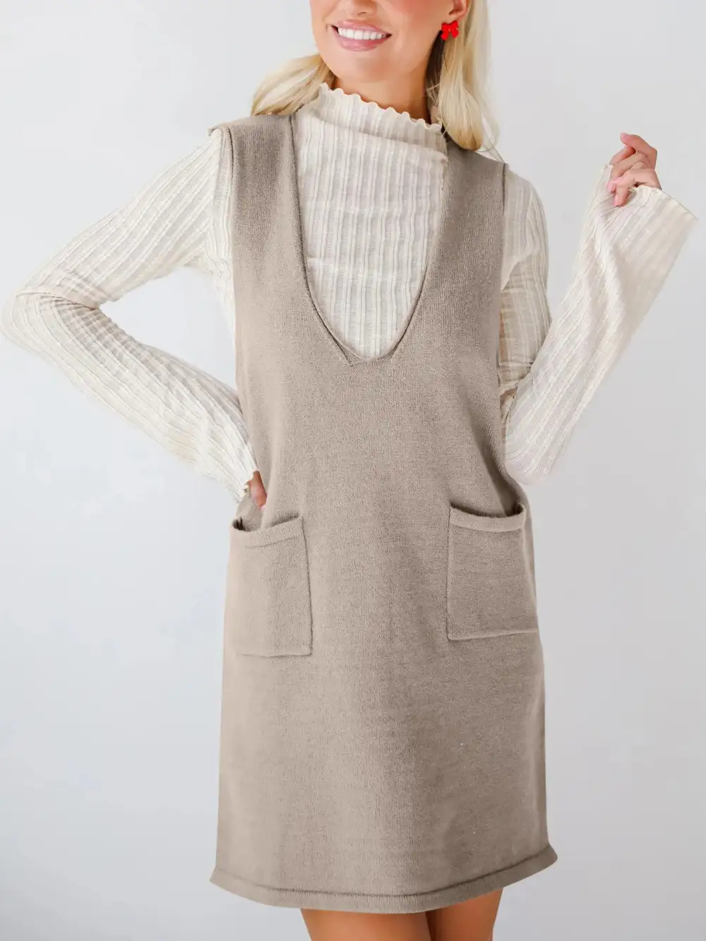 Sleeveless Knit Midi Dress
