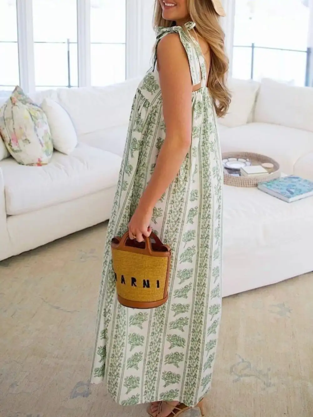 Lightweight Feel Floral Printed Dress