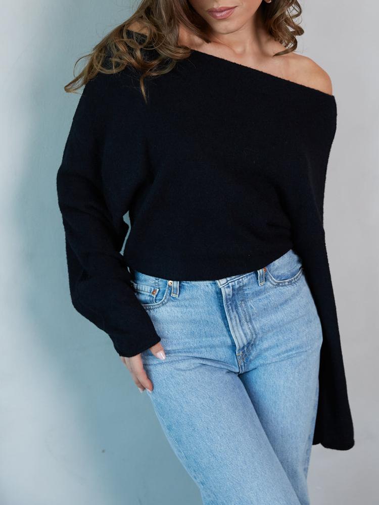 Off The Shoulder Knit Sweater