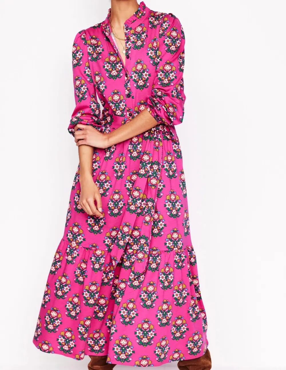 Tiered Jersey Dress