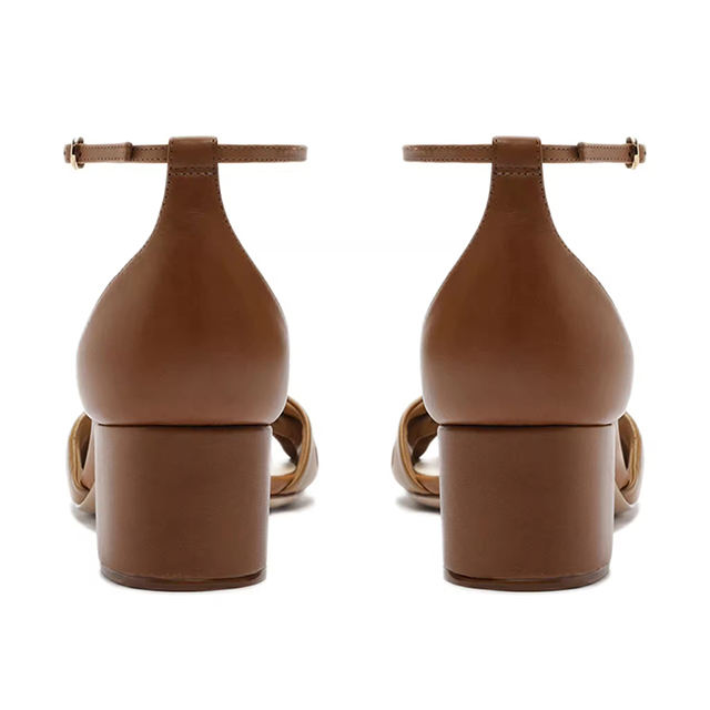 Square Low Heel Sandals