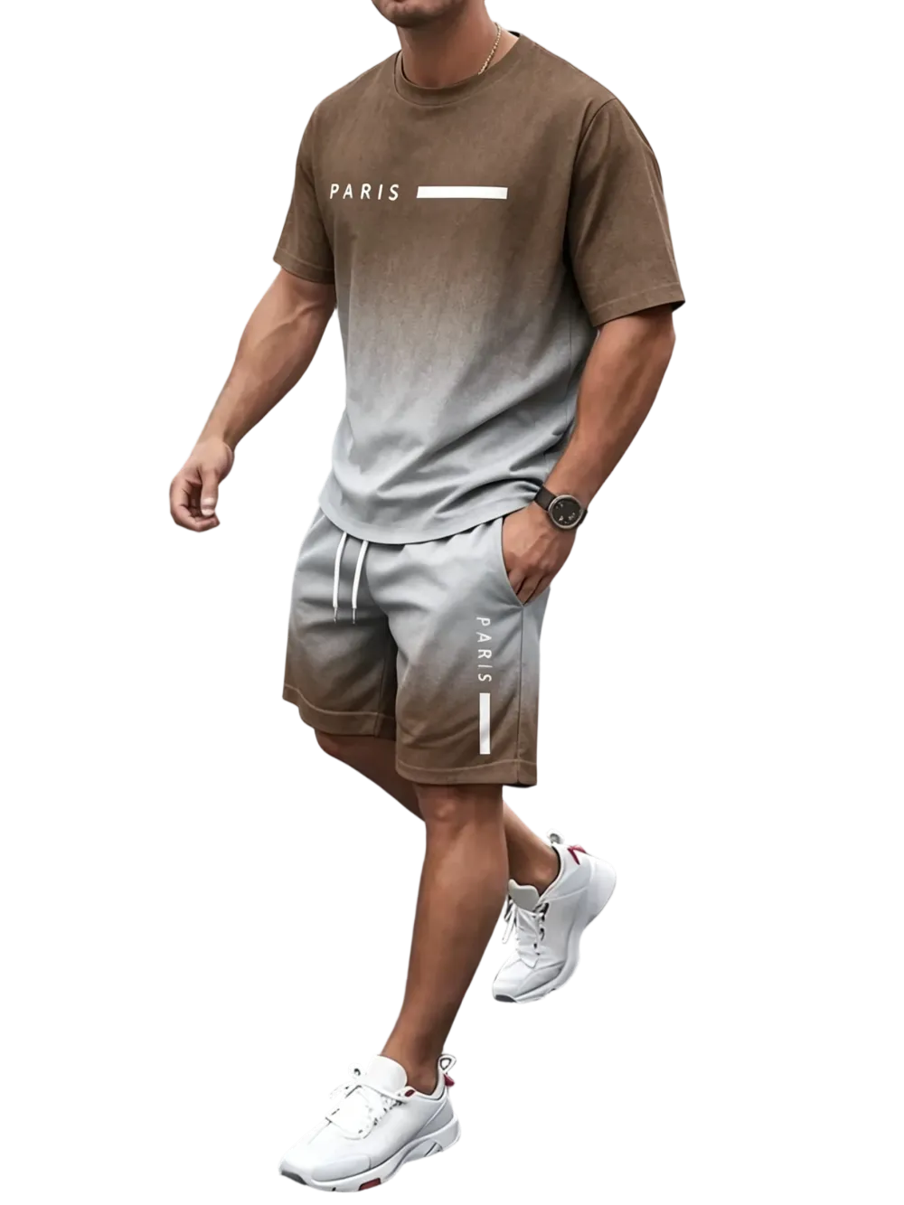 🔥 Men's Gradient Fitness Sets | Lightweight & Breathable Fabric, All-Day Comfort for Workouts