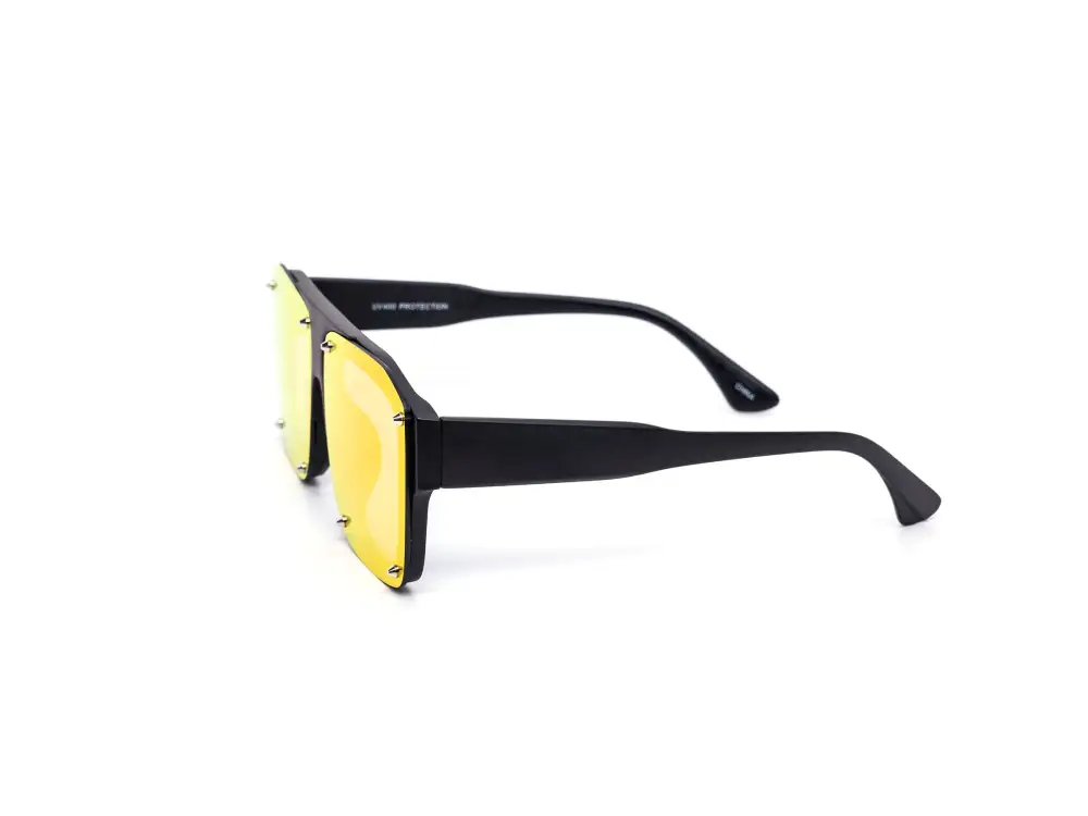 12-Pack Minimalist Rimless Square Burnt Mirror Sunglasses