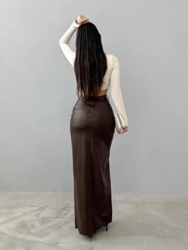 Relaxed Tailored Fitted Skirt
